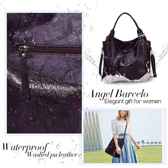 Angel Barcelo Purses and Handbags for Women Large Hobo Shoulder Bags Sof… - Picture 12 of 14